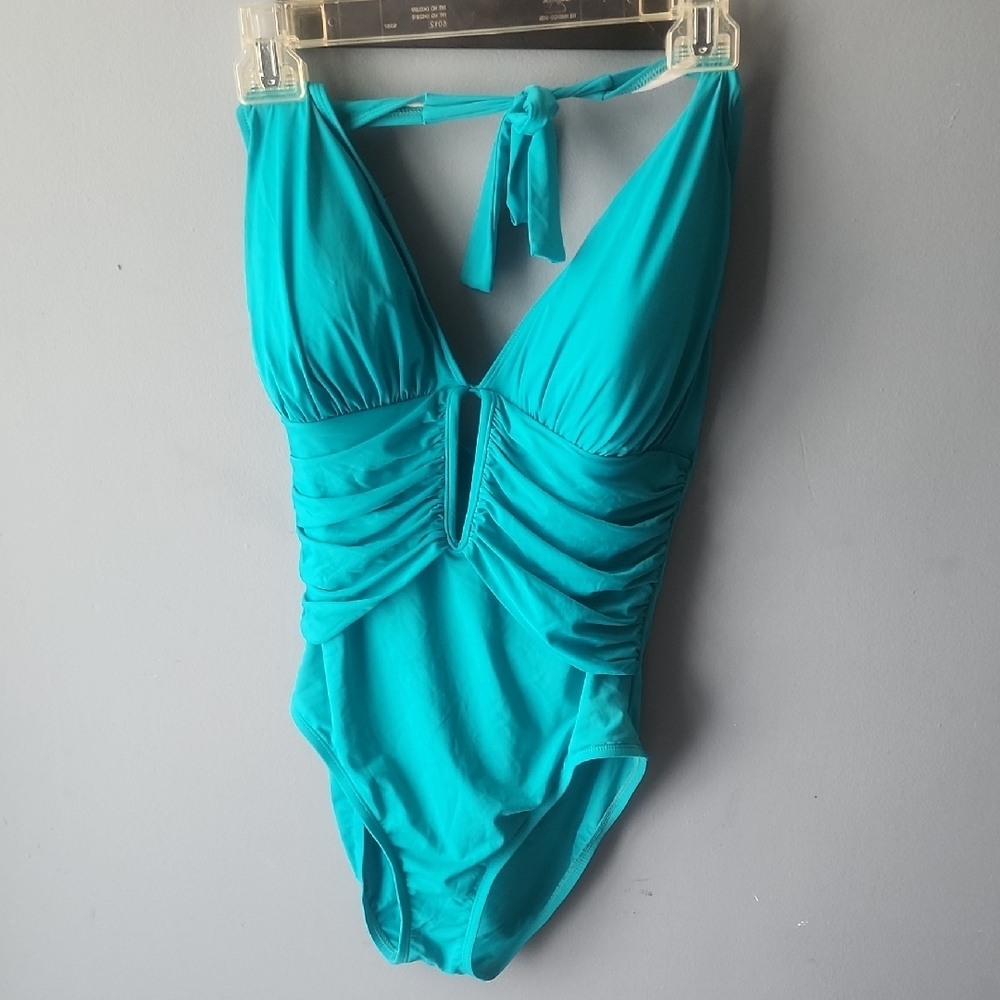Vibrant Teal One-Piece Swimsuit